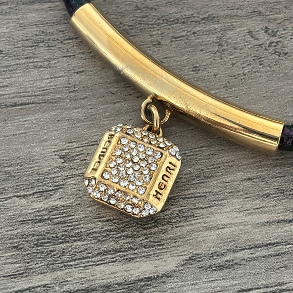 Henri Bendel Gold and Green Bracelet - Picture 2 of 8